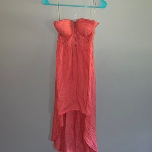 Strapless High-Low Dress